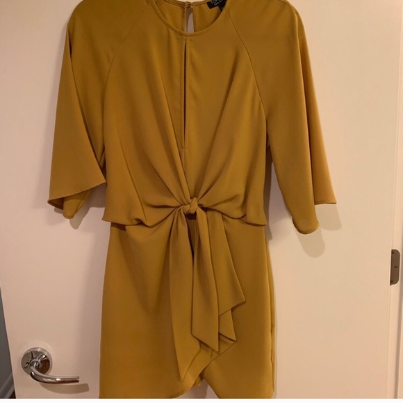 Topshop Tie Front Wrap Dress - Picture 3 of 5